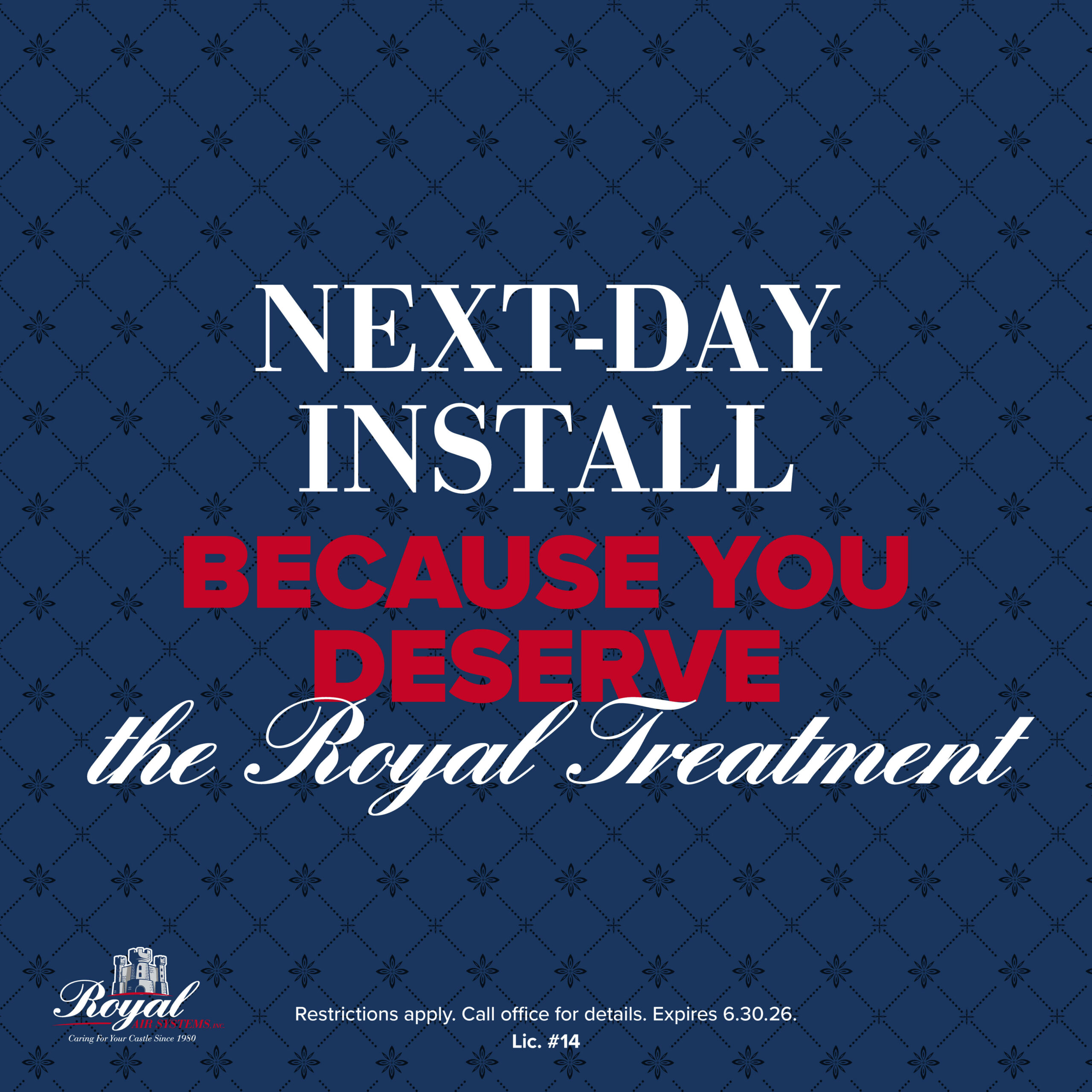 Receive up to $500 off a new system + $300 off an IAQ upgrade